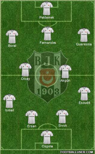 Besiktas JK Formation 2012