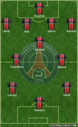 Paris Saint-Germain Formation 2012