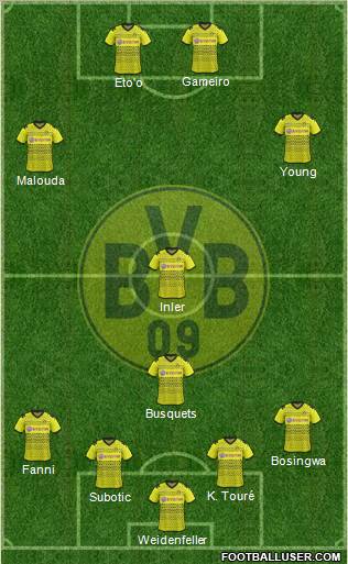 Borussia Dortmund Formation 2012