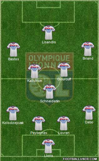 Olympique Lyonnais Formation 2012