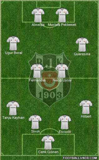 Besiktas JK Formation 2012