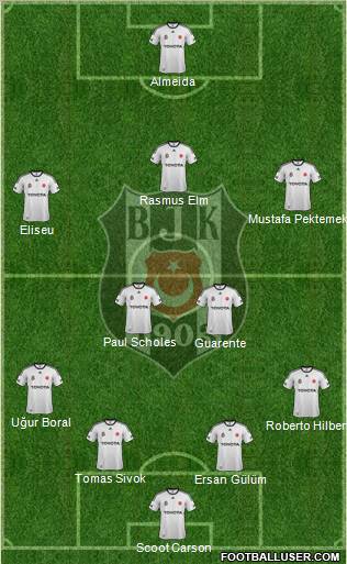 Besiktas JK Formation 2012