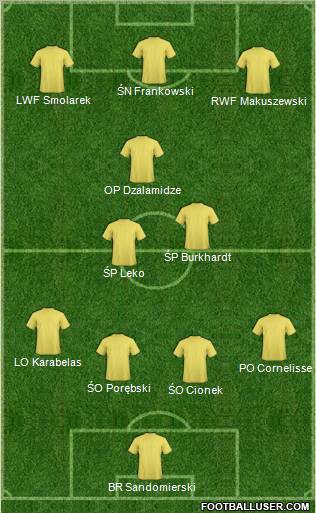 Pro Evolution Soccer Team Formation 2012