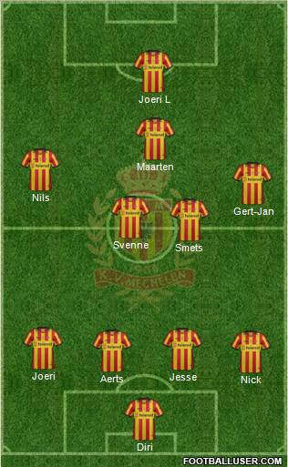 Yellow Red KV Mechelen Formation 2012