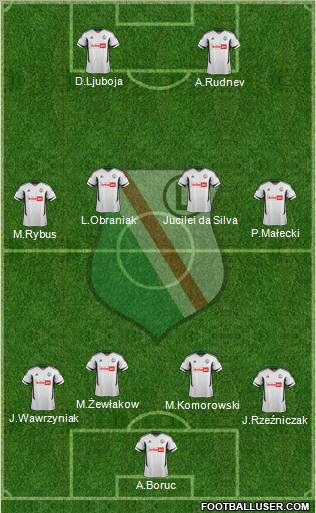 Legia Warszawa Formation 2012