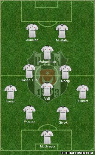 Besiktas JK Formation 2012