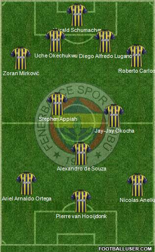 Fenerbahçe SK Formation 2012