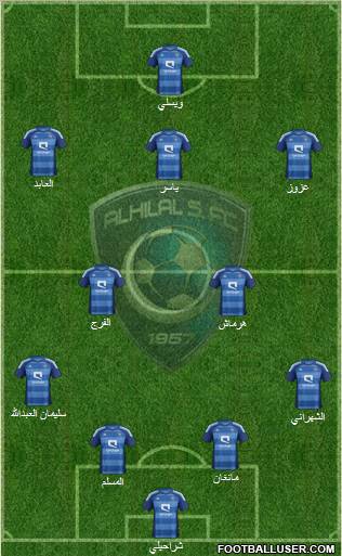 Al-Hilal (KSA) Formation 2012