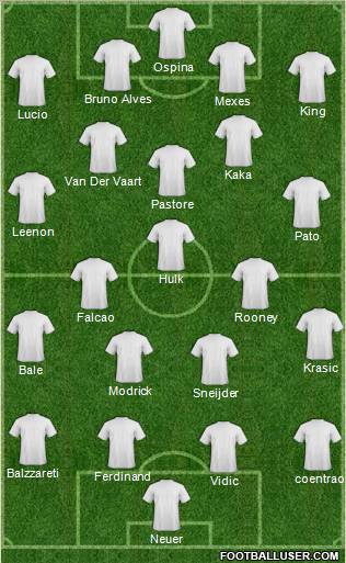 Tottenham Hotspur Formation 2012
