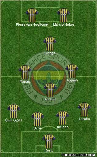 Fenerbahçe SK Formation 2012