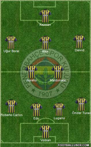 Fenerbahçe SK Formation 2012
