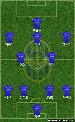 Incheon United Formation 2012