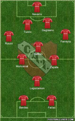 Independiente Formation 2012