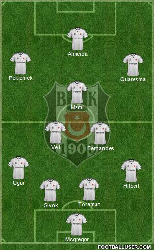 Besiktas JK Formation 2012