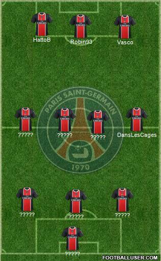 Paris Saint-Germain Formation 2012