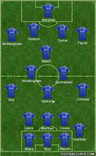 Cardiff City Formation 2012