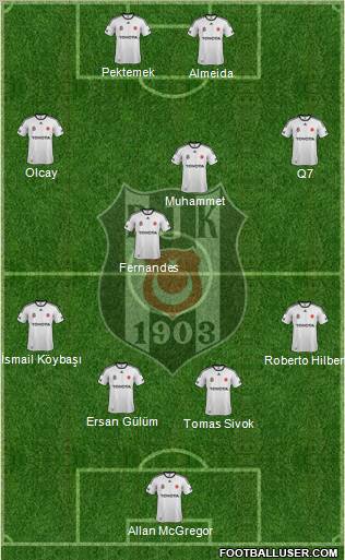 Besiktas JK Formation 2012