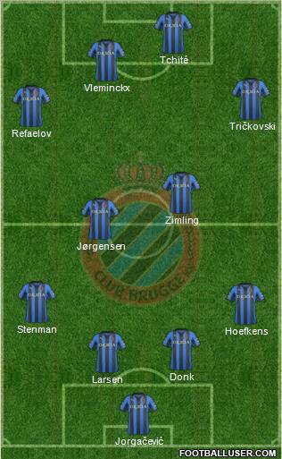 Club Brugge KV Formation 2012