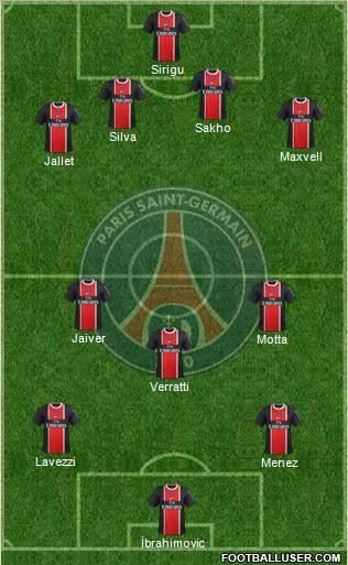 Paris Saint-Germain Formation 2012