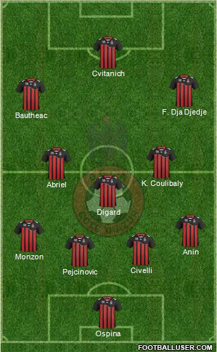 OGC Nice Côte d'Azur Formation 2012