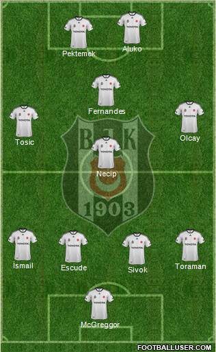 Besiktas JK Formation 2012