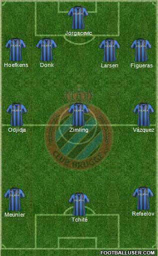 Club Brugge KV Formation 2012
