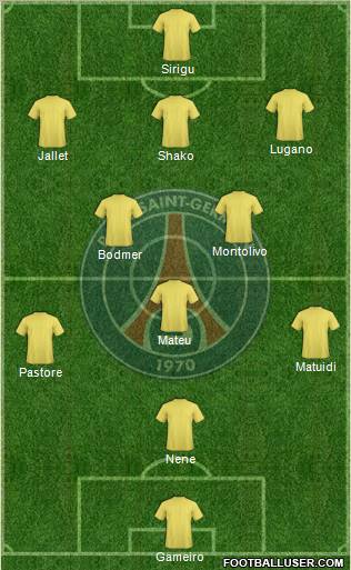 Paris Saint-Germain Formation 2012