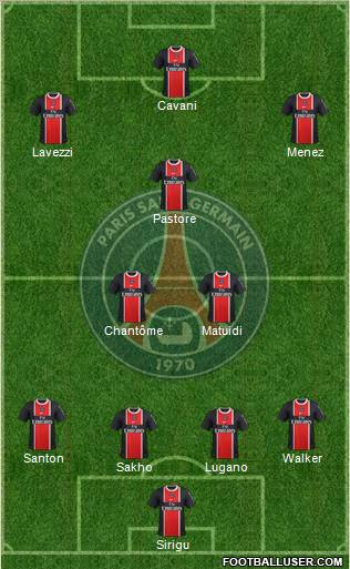Paris Saint-Germain Formation 2012