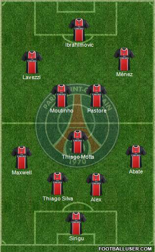 Paris Saint-Germain Formation 2012