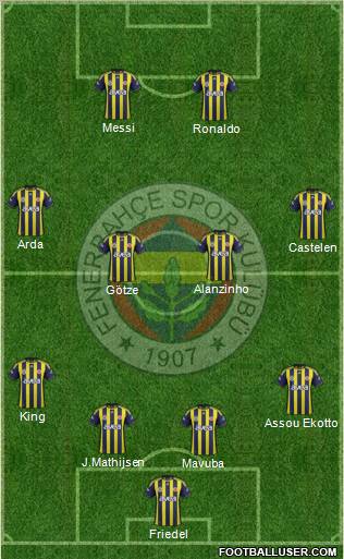 Fenerbahçe SK Formation 2012