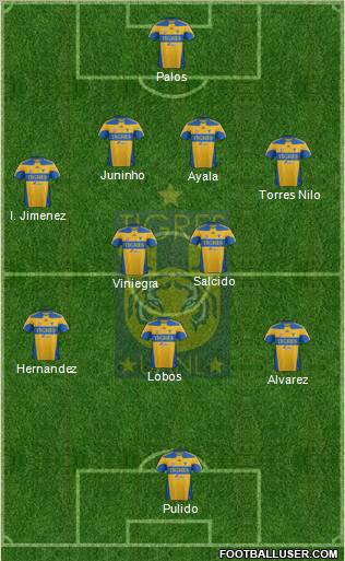 Club Universitario de Nuevo León Formation 2012