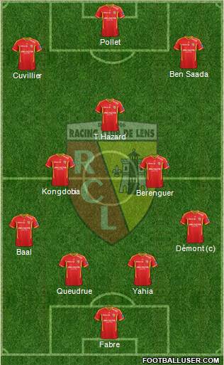 Racing Club de Lens Formation 2012