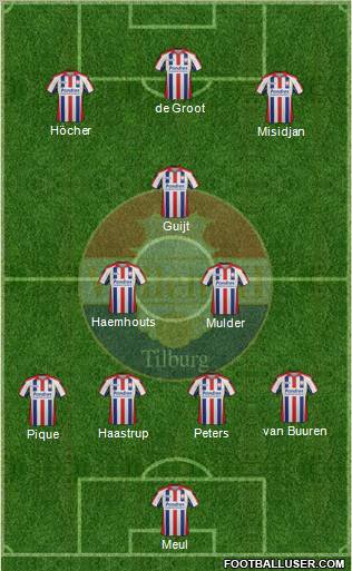 Willem II football formation