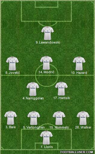 Tottenham Hotspur Formation 2012