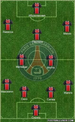 Paris Saint-Germain Formation 2012