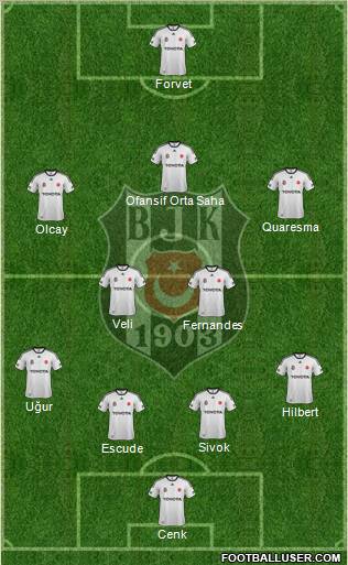 Besiktas JK Formation 2012