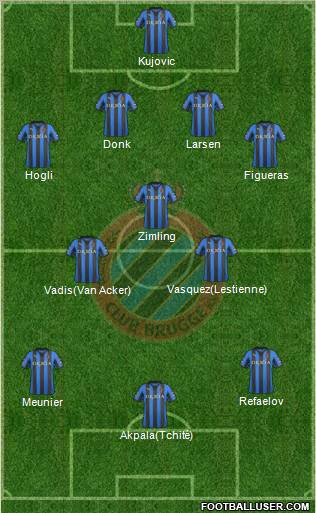 Club Brugge KV Formation 2012