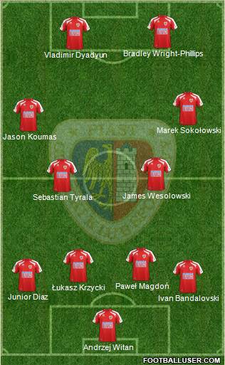 Piast Gliwice Formation 2012