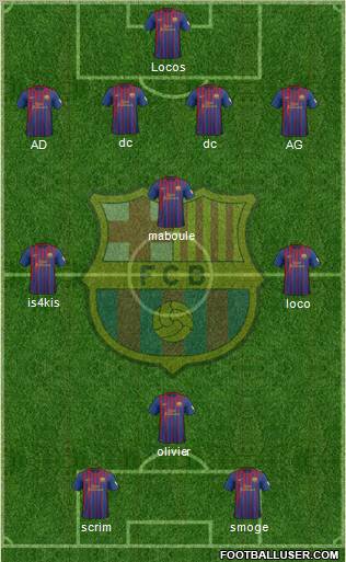 F.C. Barcelona Formation 2012