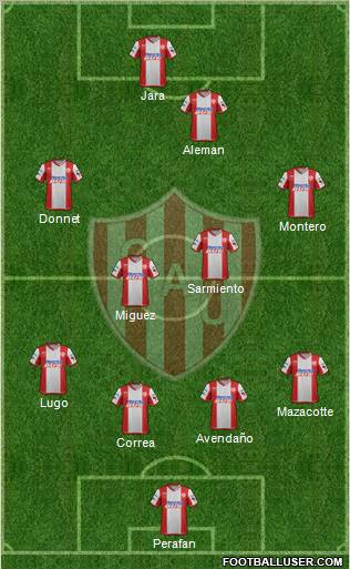 Unión de Santa Fe Formation 2012