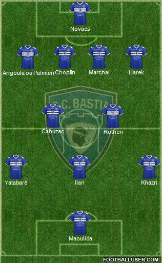 Sporting Club Bastia Formation 2012