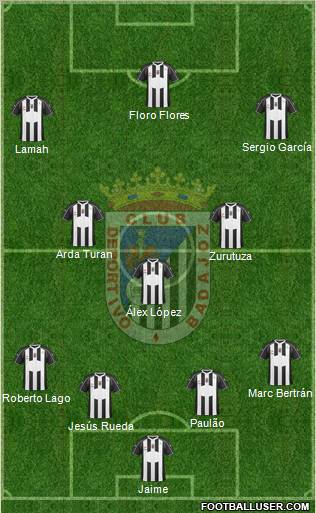 C.D. Badajoz S.A.D. Formation 2012