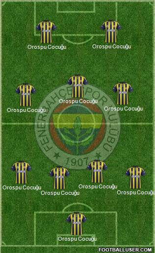Fenerbahçe SK Formation 2012