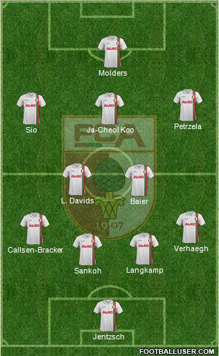 FC Augsburg Formation 2012
