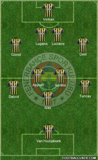 Fenerbahçe SK Formation 2012