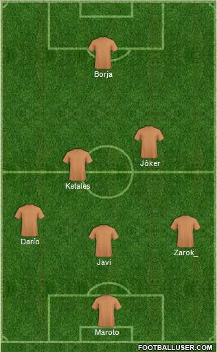 Pro Evolution Soccer Team Formation 2012