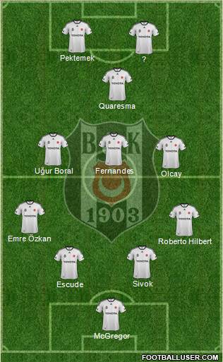 Besiktas JK Formation 2012