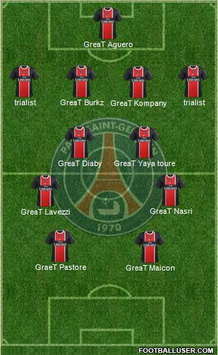 Paris Saint-Germain Formation 2012