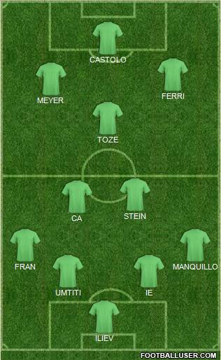 Pro Evolution Soccer Team Formation 2012