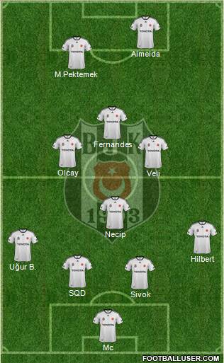 Besiktas JK Formation 2012